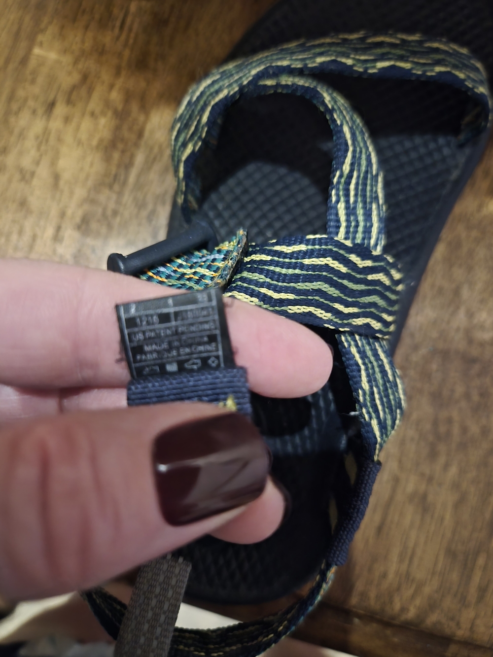 Chaco Kids Sandals Navy Blue and Yellow Strappy Sandals
